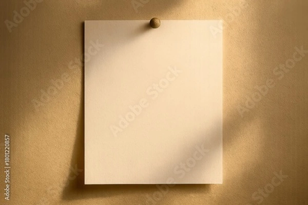 Obraz A white board with a pin on it