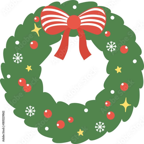 Obraz Christmas wreath,