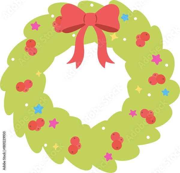 Obraz Christmas wreath,