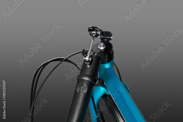Fototapeta Folding bicycle handlebars.