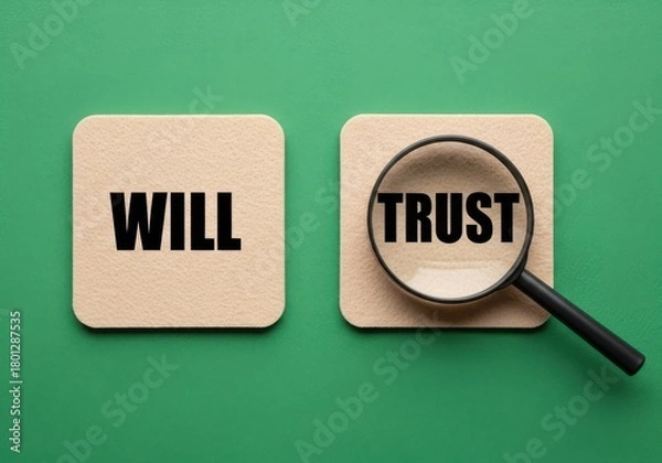 Obraz Understanding estate planning will and trust documents for inheritance