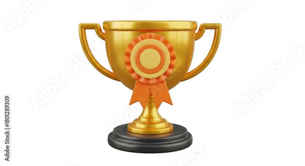 Obraz Trophy isolated on transparent background