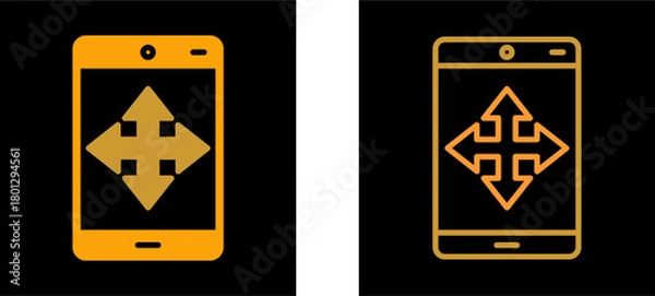 Fototapeta Move Vector Icon