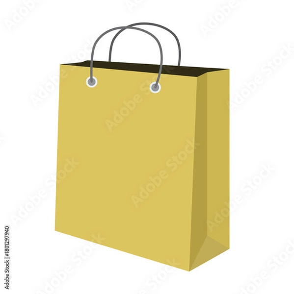 Fototapeta Image about Paper bag Red Shopping