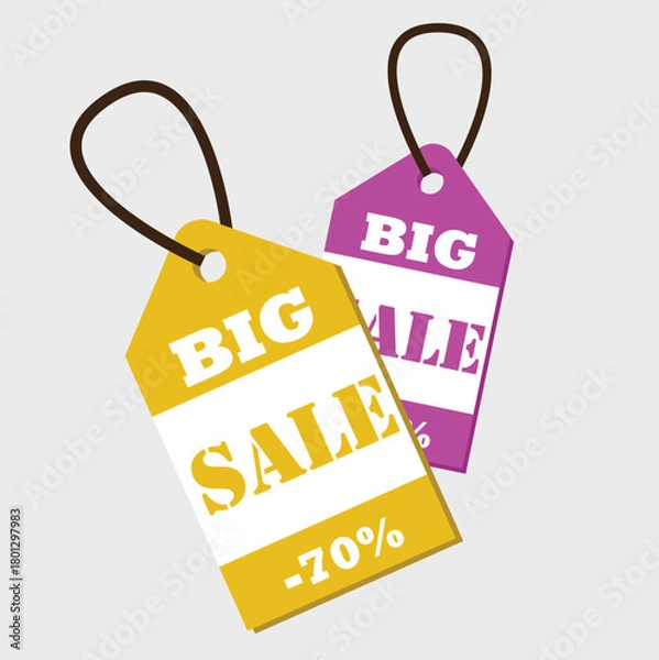 Fototapeta Images of Prices Symbols Labels