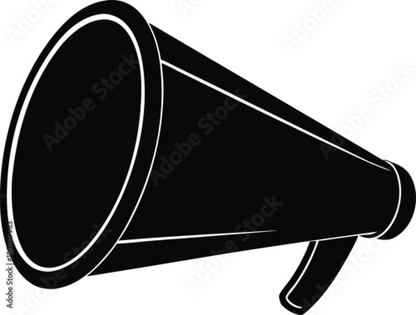 Fototapeta Director megaphone vector symbol, icon of command, leadership, or filmmaking