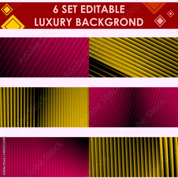 Obraz set of Warm Vertical Gradient Stripes Background | Abstract Layers: Black to Pink Transition | Modern Graphic Texture with Coral Hues | Soft Light to Shadow: Vertical Color Bars