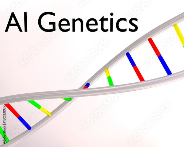 Fototapeta AI Genetics concept