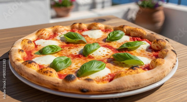Obraz Margherita Pizza with Basil