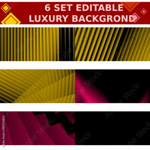 Fototapeta set of Warm Vertical Gradient Stripes Background | Abstract Layers: Black to Pink Transition | Modern Graphic Texture with Coral Hues | Soft Light to Shadow: Vertical Color Bars