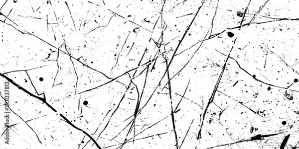 Obraz Abstract white and black grunge dust particle and dust grain texture. old grunge texture with scratches and cracks paint wall texture. dust overlay distress grain with scratch grunge urban background.