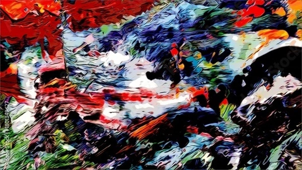 Obraz Abstract art background . Hand painting artwork on canvas .