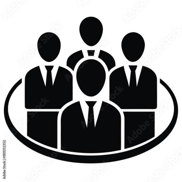 Obraz team hiring vector icon