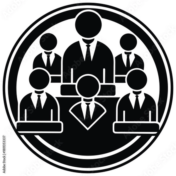 Obraz recruitment strategy vector icon