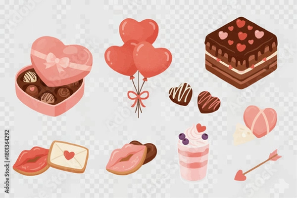 Obraz バレンタイン　チョコレートのイラスト