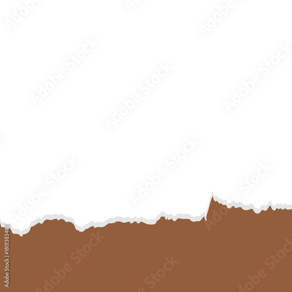 Fototapeta Ripped Paper Footer