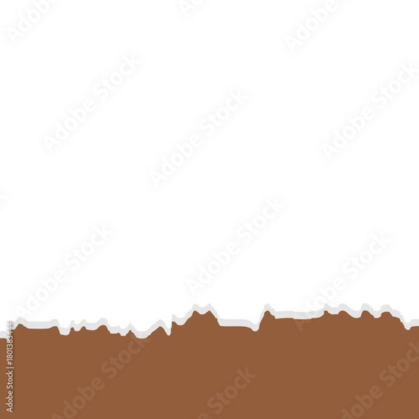 Fototapeta Ripped Paper Footer