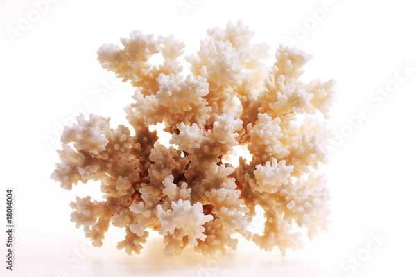 Obraz Isolated coral on white background