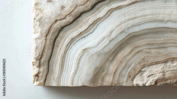 Fototapeta Scandinavian-inspired layers of pale stone and soft white oak wood grain bleached oak rings and minimal earthy strata, featuring subtle mineral veins that embody airy Nordic elegance