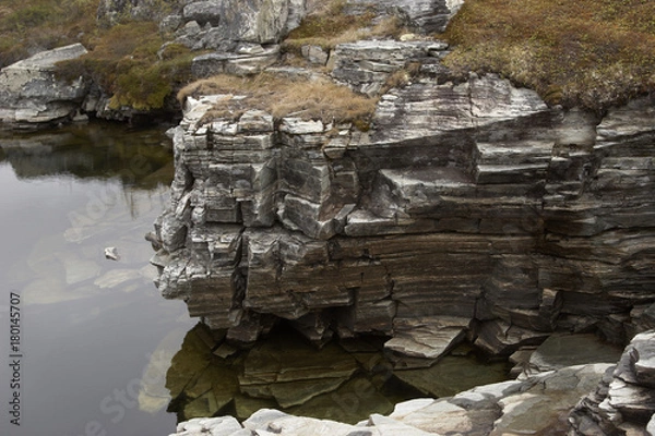Obraz A slate cliff