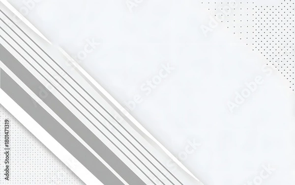 Obraz White Gray Diagonal Stripes Simple Background Design