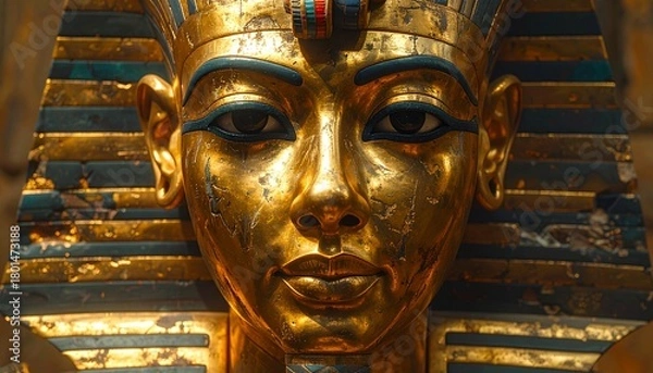 Fototapeta エジプト　ツタンカーメンの王の黄金のマスク