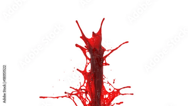 Fototapeta splash of red juice