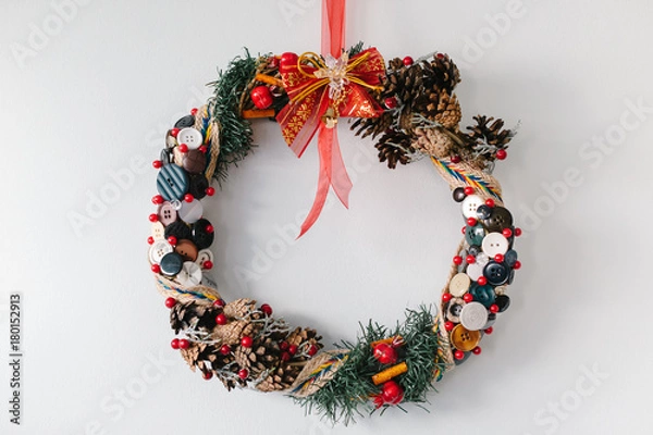 Obraz Row of alcoholic drinks prepared for a party