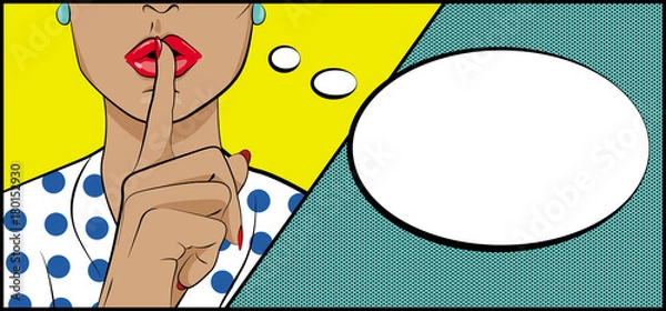 Fototapeta Vector background in style of pop art.