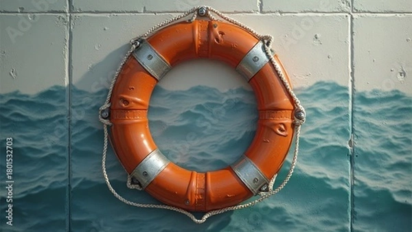 Fototapeta Ein Rettungsring