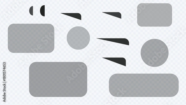 Fototapeta Flowchart Elements Isolated on White Background for Creative Project