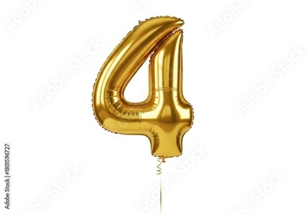 Obraz Numero Balão Dourado para Composição