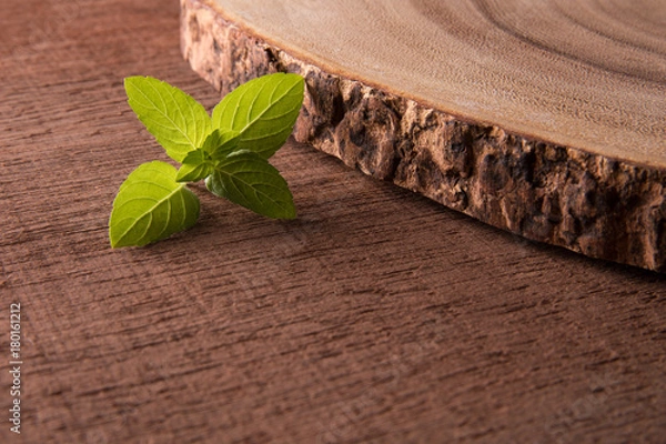 Obraz manjericão e madeira