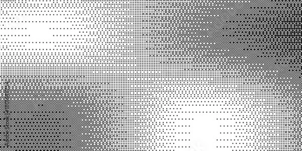 Obraz Pixelated bitmap gradient texture. Black and white dither pattern background. Abstract glitchy pattern. 8 bit video game screen wallpaper. Wide raster backdrop.