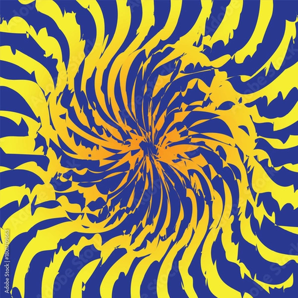 Fototapeta yellow black sunshine colorful vector background. Abstract sunburst design wallpaper for template business social media advertising.vector Eps10