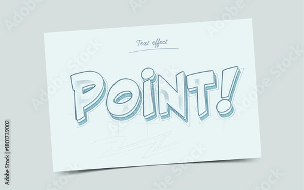 Fototapeta Hand Drawing Pencil Style Text Effect Editable
