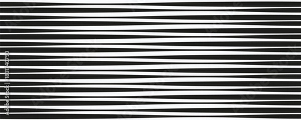 Fototapeta black horizontal stripes pattern, seamless texture vector background.
