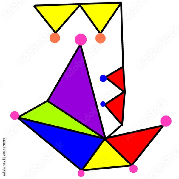 Obraz abstract colorful icon 