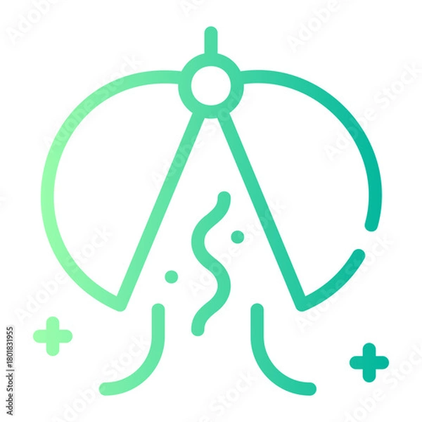 Obraz confetti ball gradient icon