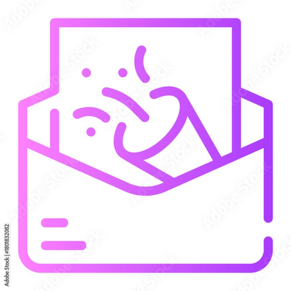 Obraz invitation gradient icon