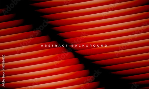 Fototapeta Vector abstract background with red and black stripes and glass gradient.