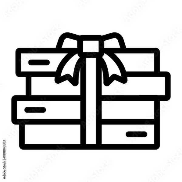 Obraz gift Line Icon