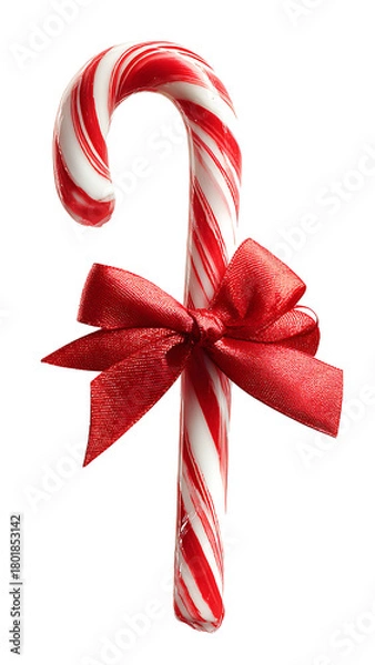 Obraz a candy cane on transparent background PNG