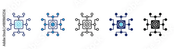 Obraz Digital icon pack in multiple styles