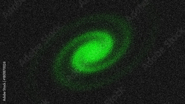 Fototapeta Green Spiral Texture Background, Abstract Grainy Gradient Effect