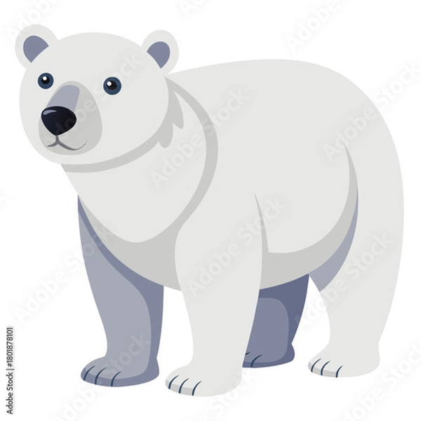 Obraz polar bear cartoon