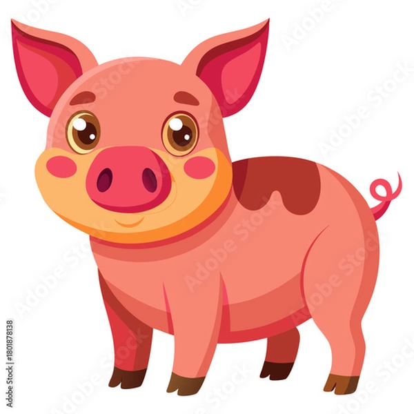 Obraz cartoon pig cartoon