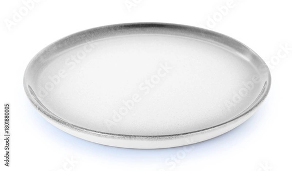 Fototapeta empty plate isolated on white.