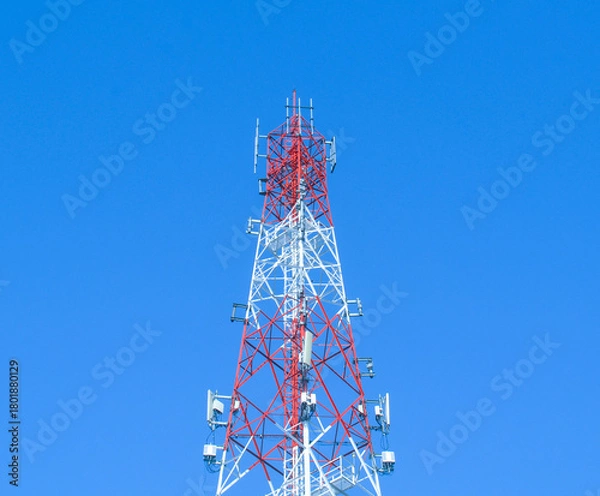 Obraz signal tower on the sky