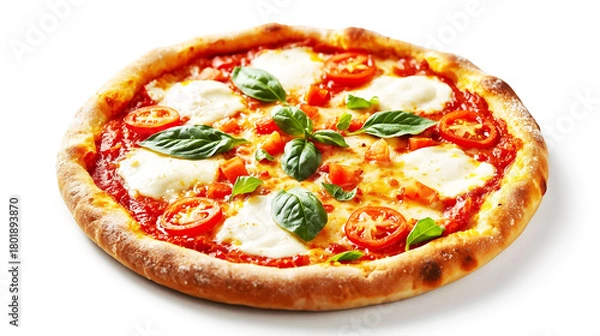 Obraz pizza isolated on white background